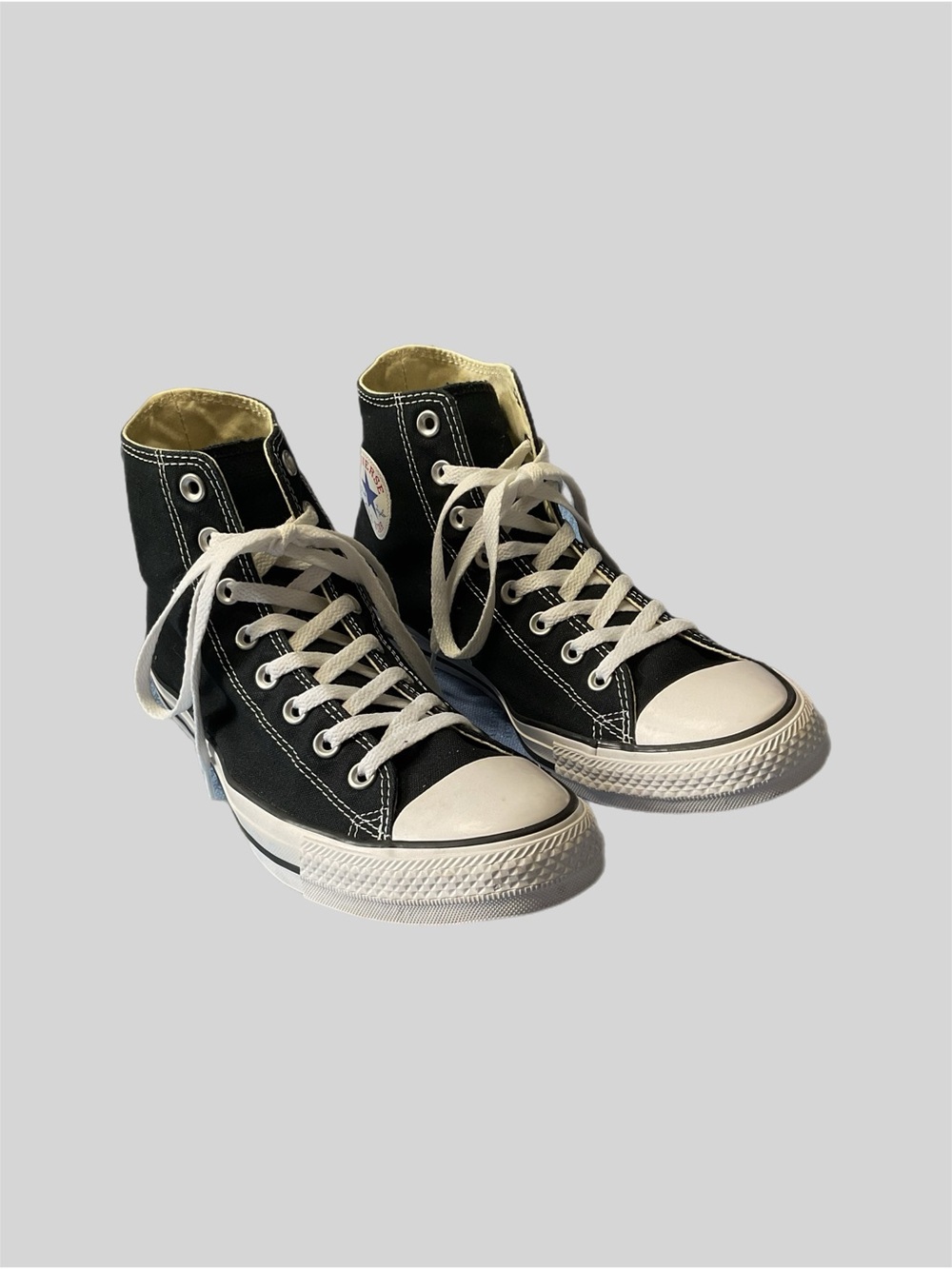 Converse Chuck Taylor All Star Shoes Mens 10 Black Hi Tops Casual Skater M9160 - Picture 6 of 16
